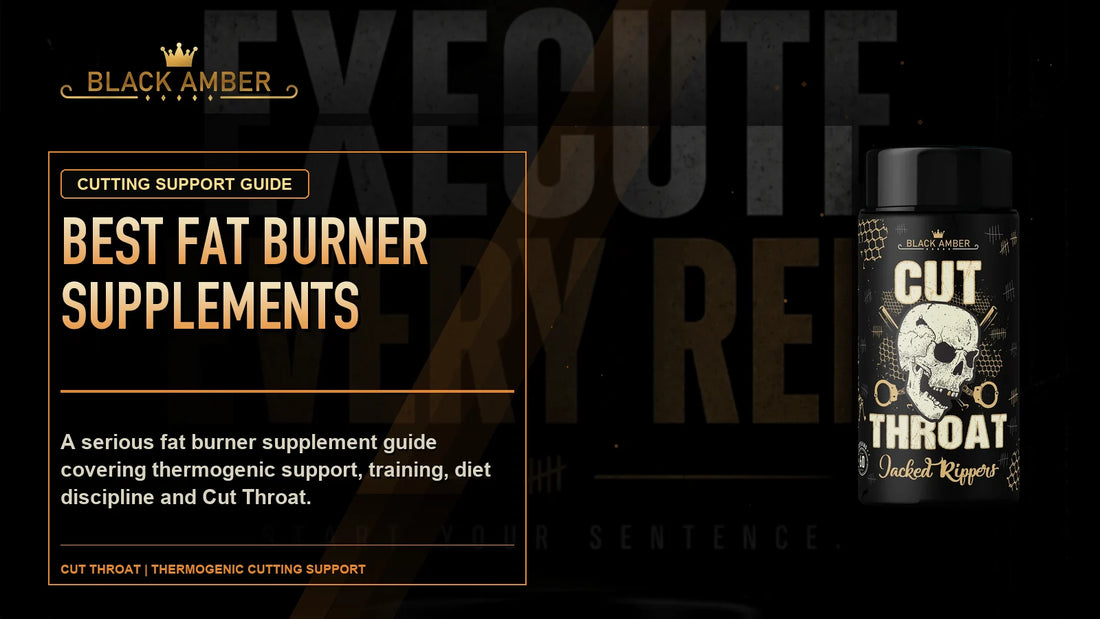 Black Amber Best Fat Burner Supplements featured guide image with Cut Throat