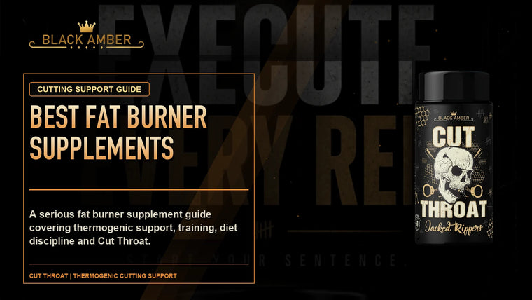 Black Amber Best Fat Burner Supplements featured guide image with Cut Throat