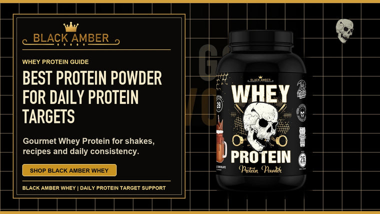 Black Amber Best Protein Powder For Daily Protein Targets featured guide image