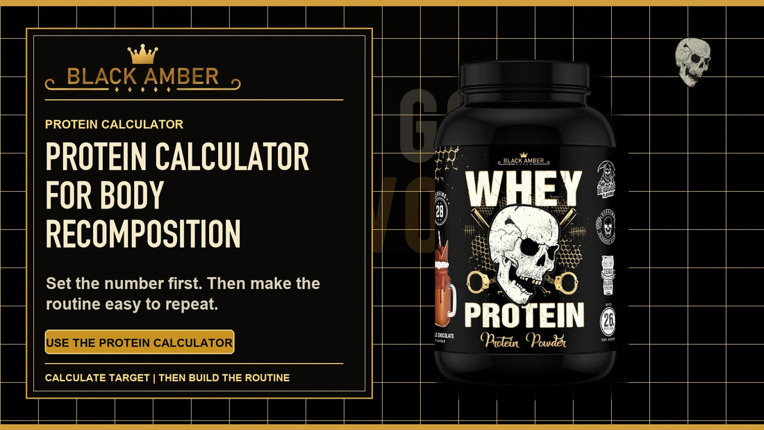 Black Amber Protein Calculator For Body Recomposition featured guide image