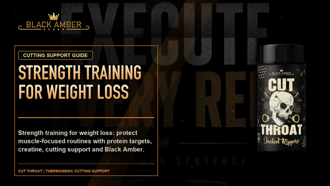 Black Amber Strength Training For Weight Loss featured guide image with Cut Throat
