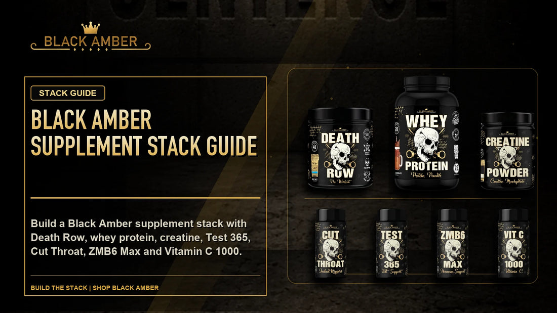 Black Amber Supplement Stack Guide featured guide image with Build The Stack