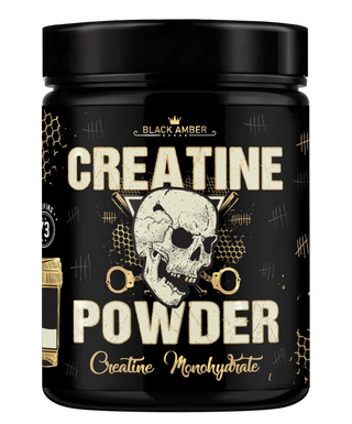 Black Amber Creatine Monohydrate powder tub