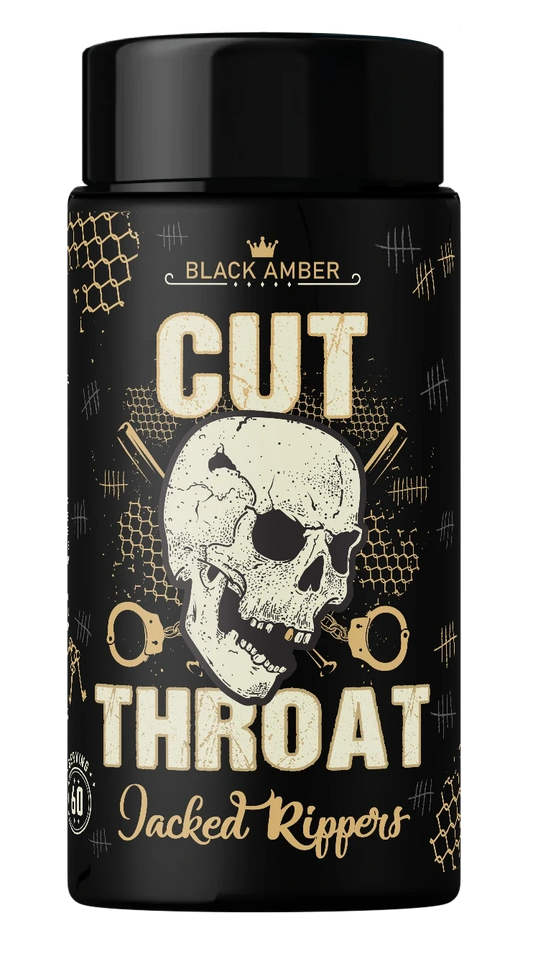 Black Amber Cut Throat thermogenic support capsule tub