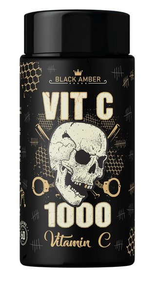 Black Amber Vitamin C 1000 capsule bottle