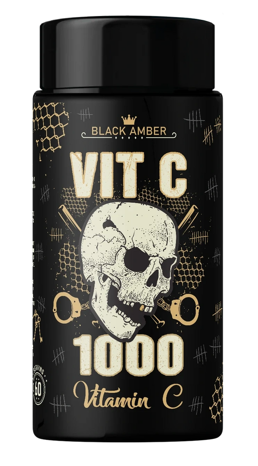 Black Amber Vitamin C 1000 capsule bottle