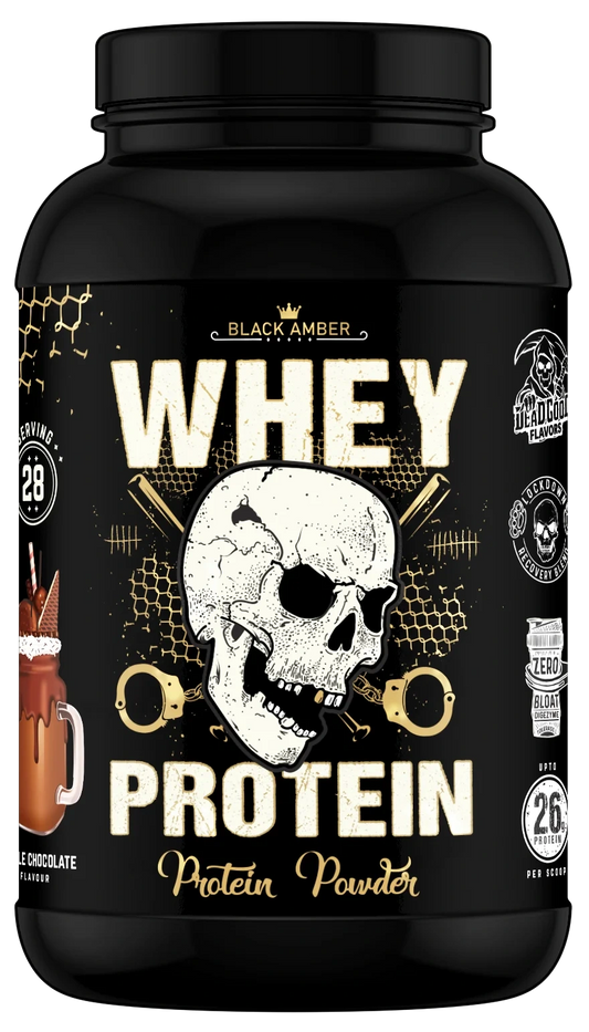 Black Amber Whey Protein 900g tub, Triple Chocolate flavour