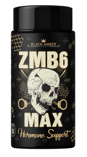 Black Amber ZMB6 Max zinc magnesium vitamin B6 capsule tub