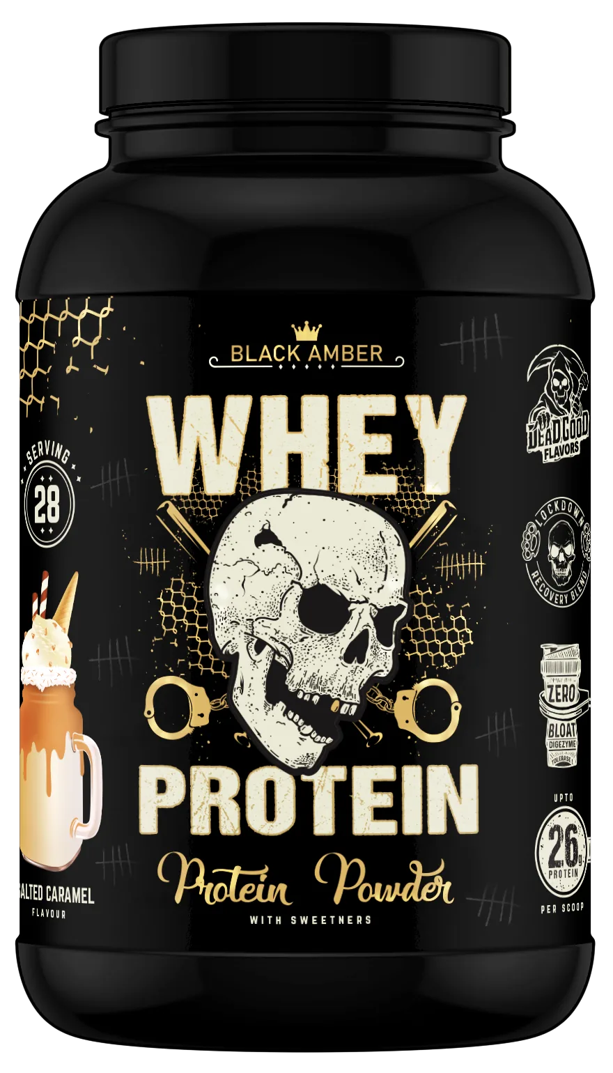 Black Amber Whey Protein Salted Caramel