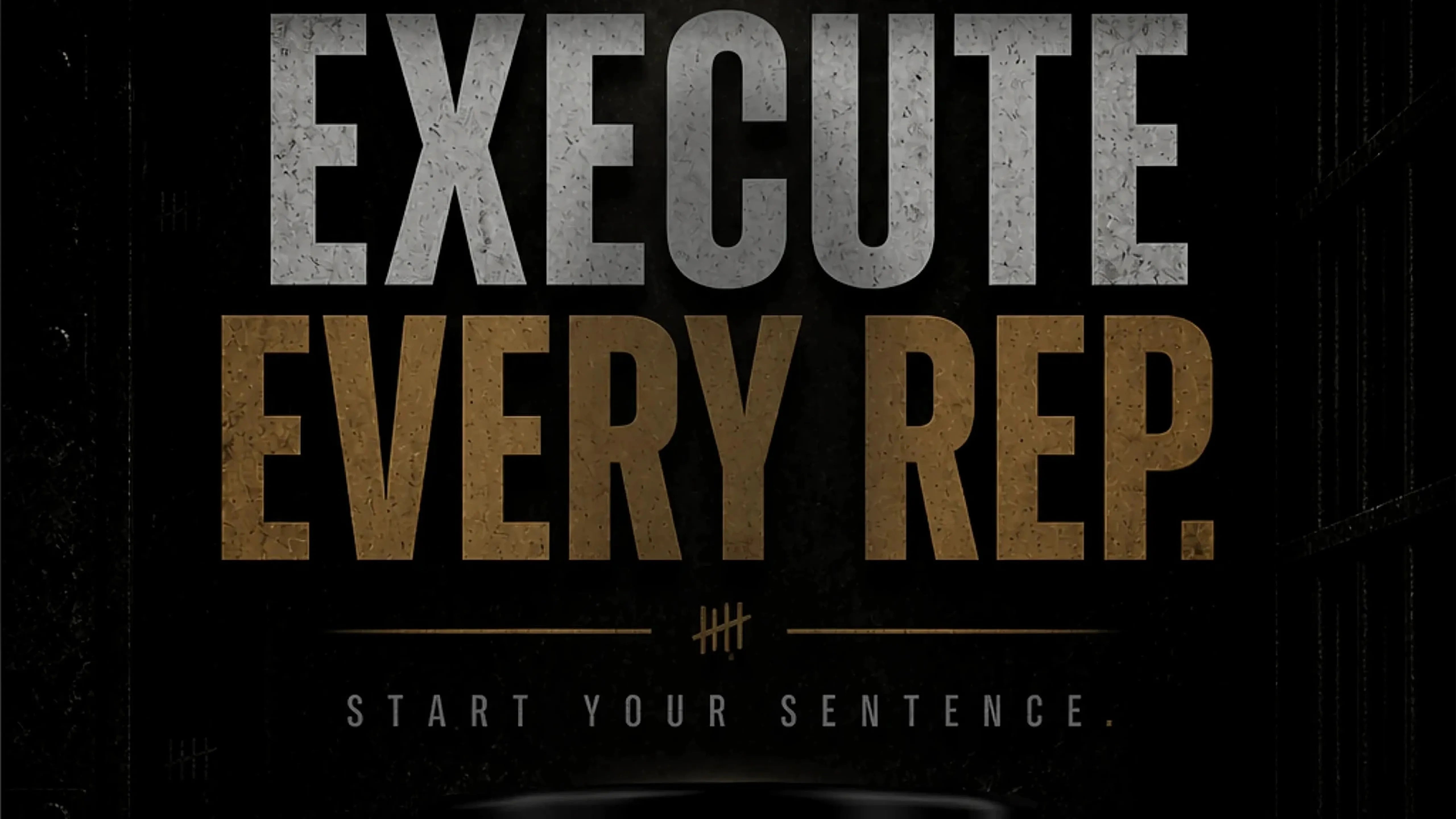 Execute Every Rep Black Amber Death Row wall artwork
