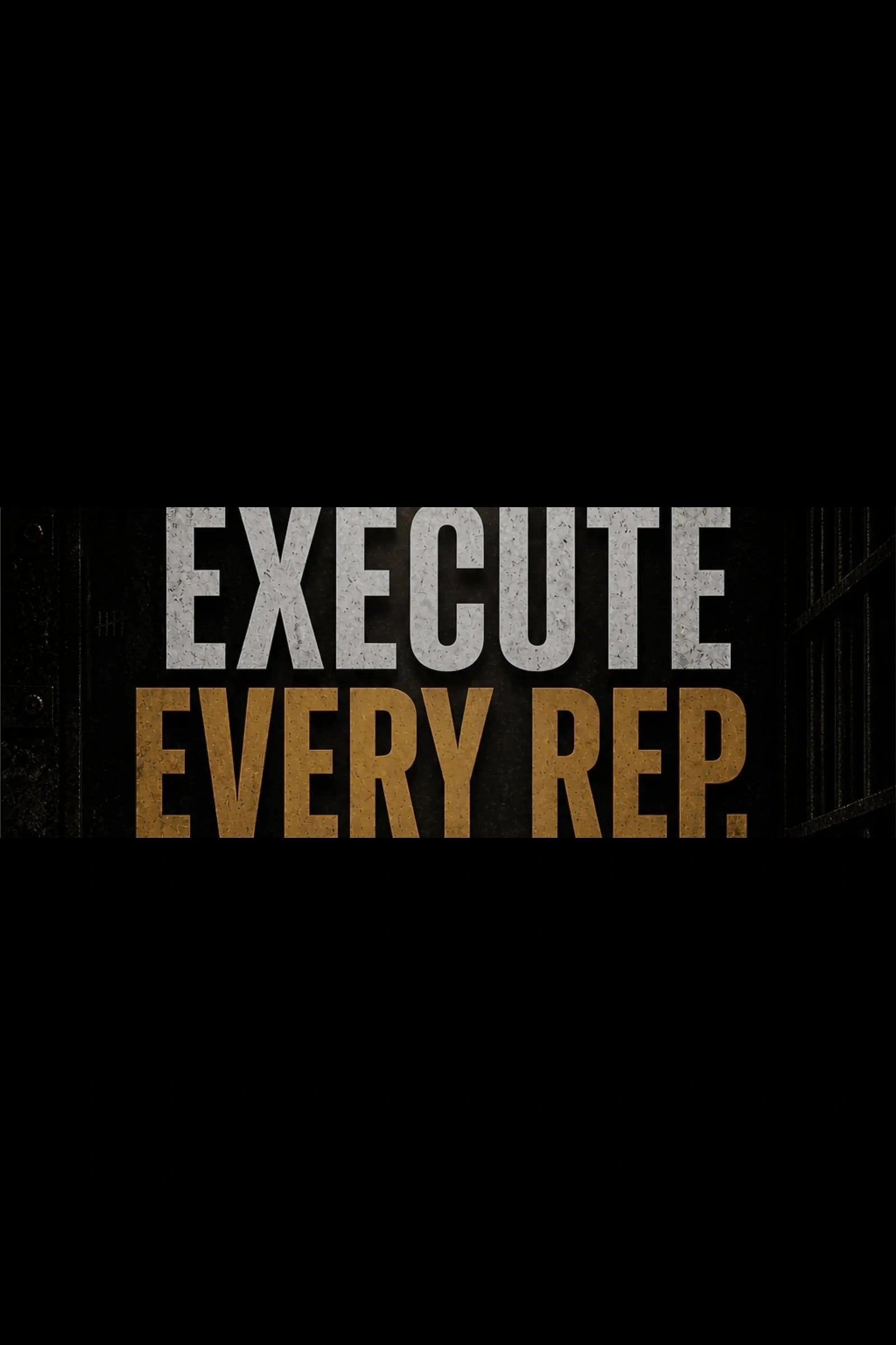 Execute Every Rep Black Amber Death Row mobile wall artwork