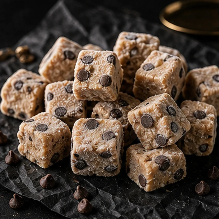 Frozen protein cookie dough chunks for Creami mix-ins