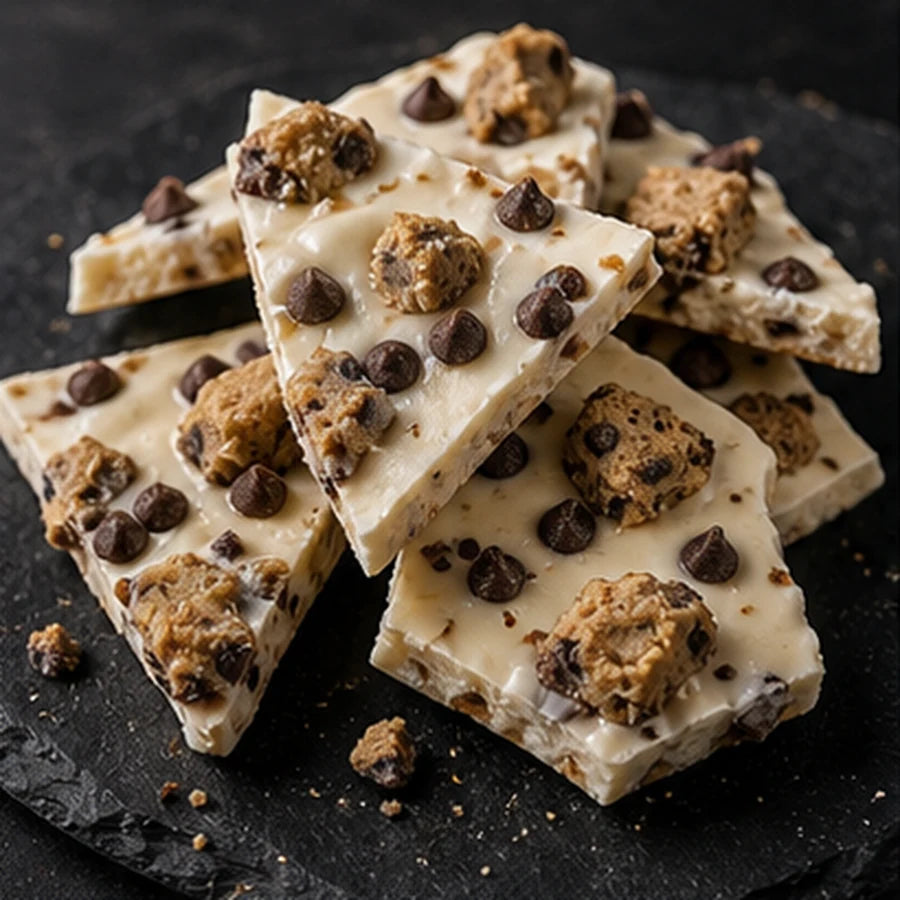 Protein yogurt bark made with Black Amber Whey