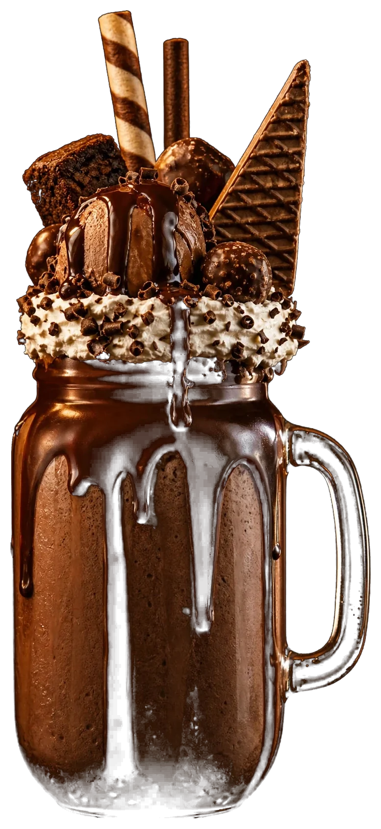 Triple chocolate protein shake