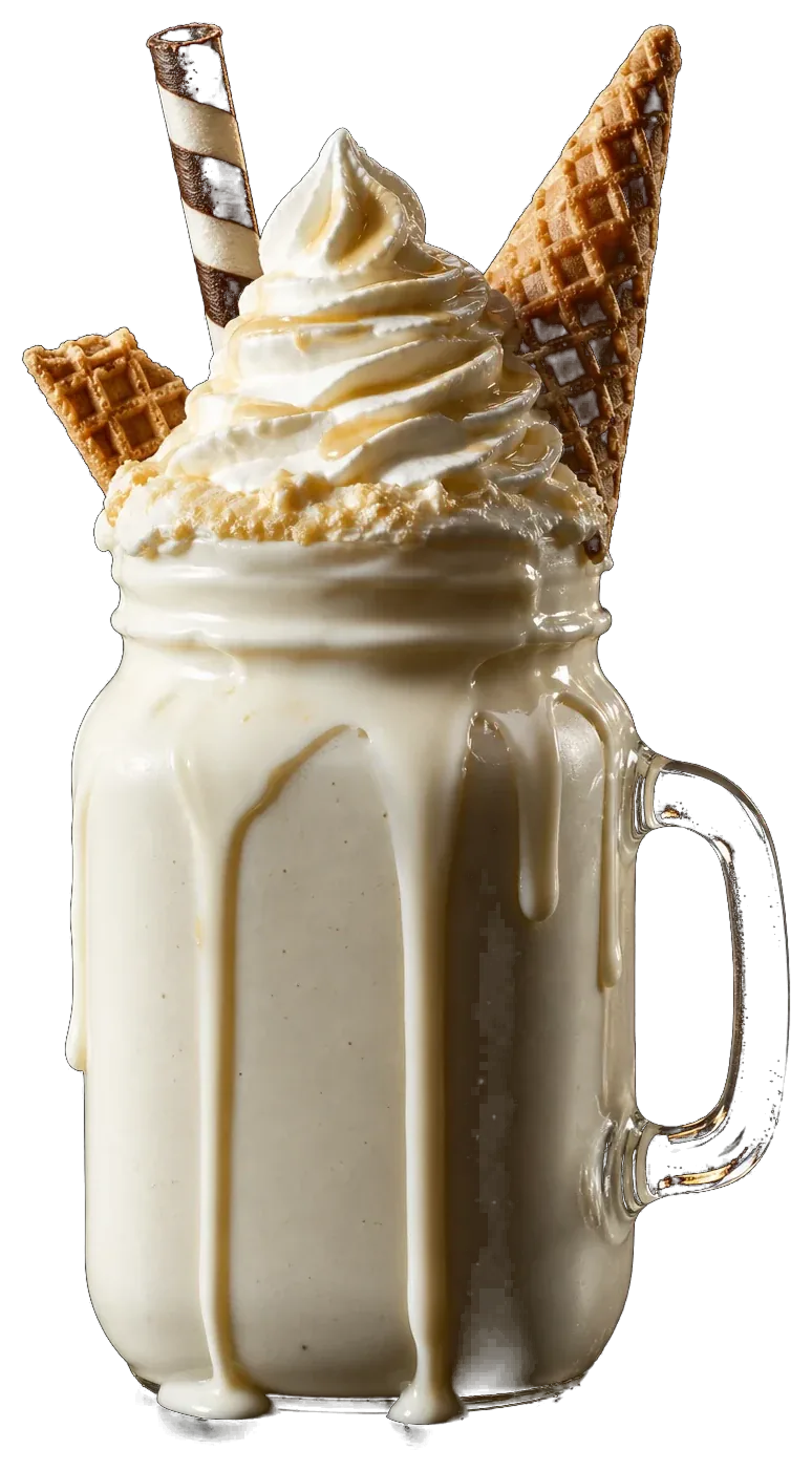 Vanilla ice cream protein shake