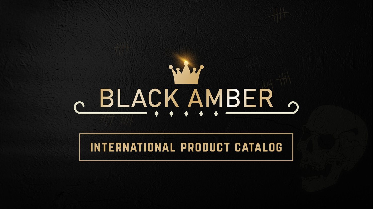 Black Amber product catalogue cover